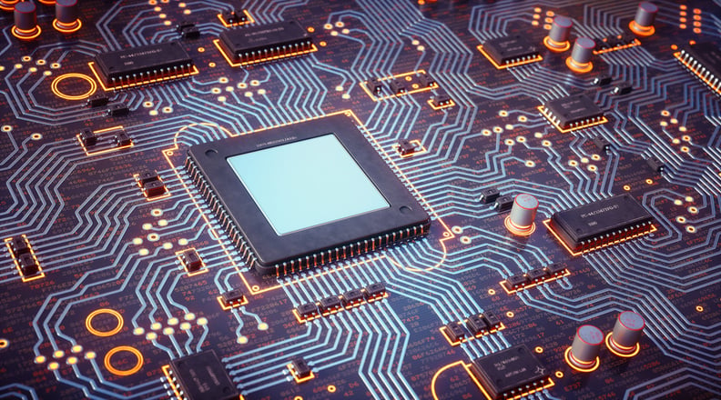 Image of a printed circuit board - financial PCBs